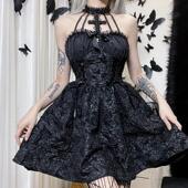 necked Halloween puffy Cross dress 十字挂脖万圣节蓬蓬连衣裙