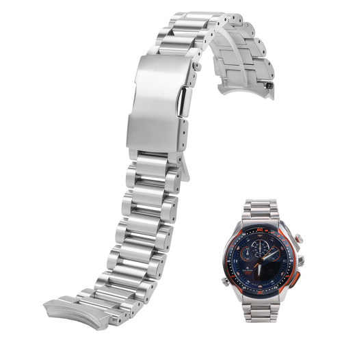 适配西铁城光动能手表JW0148/JW0138/JW0139专用实心弧形表带22mm