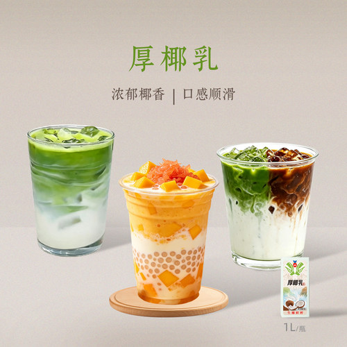 厚椰乳生耶拿铁幸同款椰浆椰汁