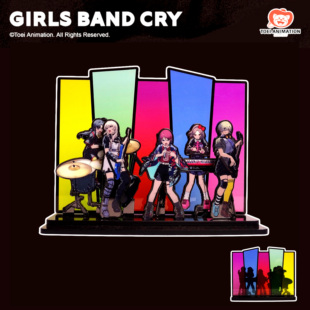 金属人形立牌 东映动画 Cry Band 乐队金属立牌 Girls