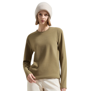 素湃Supield秋冬薄款上衣打底衫插肩内搭高级感黑色白色女新款男