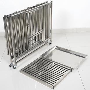 星斗不锈钢大型犬折叠狗笼子加厚中型方管狗笼遮雨阳棚室外宠物笼