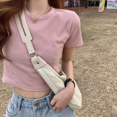 短袖通勤常规短款棉女