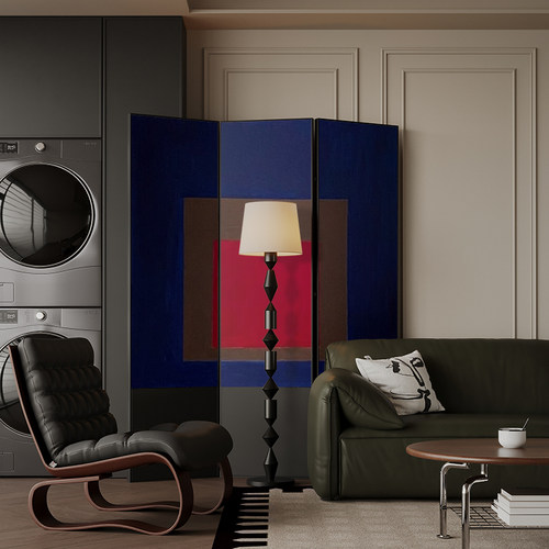 简约现代铝合金定制艺术折叠屏风隔断客厅卧室床头背景墙移动遮挡