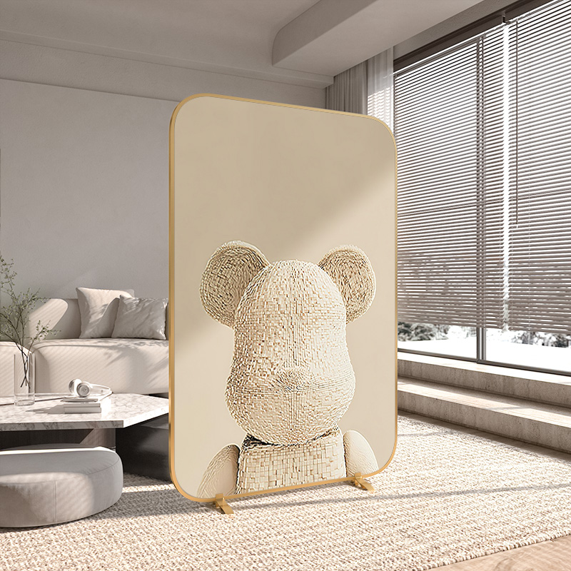 kaws暴力熊轻奢入户遮挡屏风