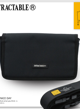 INTRACTABLE原创多功能搭载系列玄铁配色腰包斜挎休闲包随行包潮