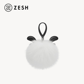 龙角挂件精致毛茸茸包包配饰斜挎包女包吊饰时尚 ZESH 泽尚 搭配
