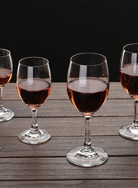 .家用二两白酒杯 2两半水晶玻璃高脚酒杯套装家用小号100ml红酒杯