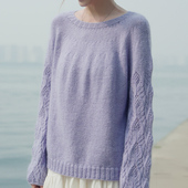 棒针育克毛衣材料包 296锦瑟 手工编织秋冬毛线团diy含教程