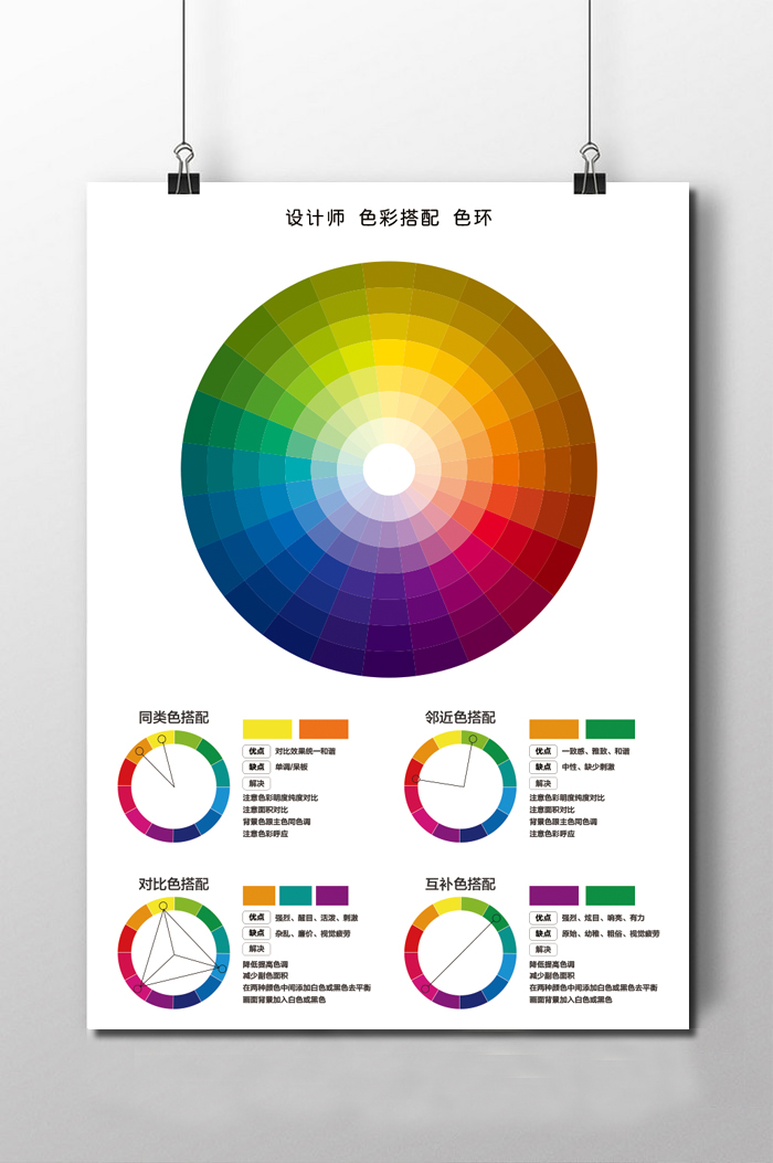 24色环海报搭配色彩12与大美术