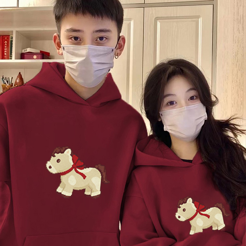 乔巴先生特别的情侣装连帽卫衣2026本命年超火秋冬季保暖男女同款