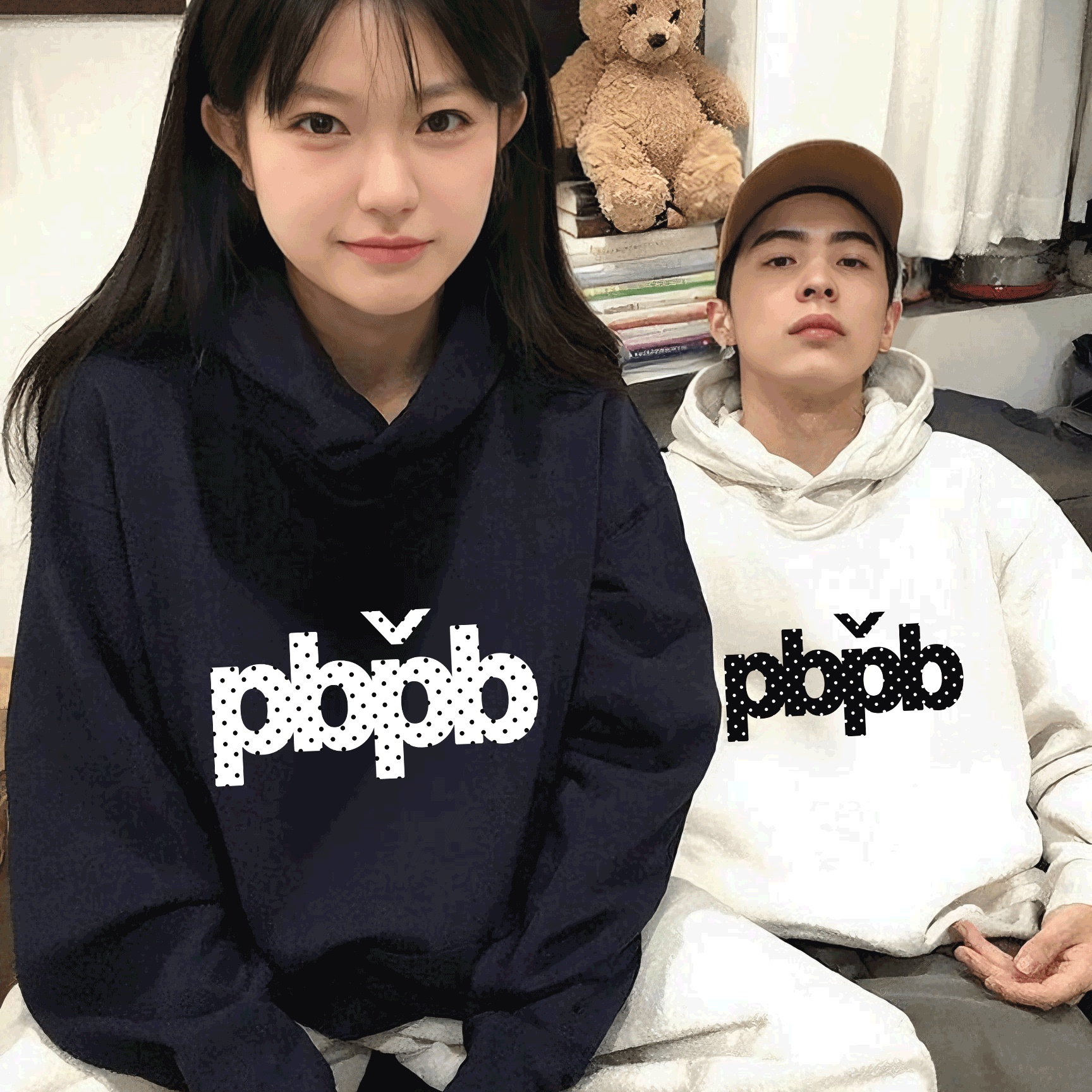 乔巴先生2026新款秋冬季ins字母情侣装潮流休闲卫衣衣服男女套装