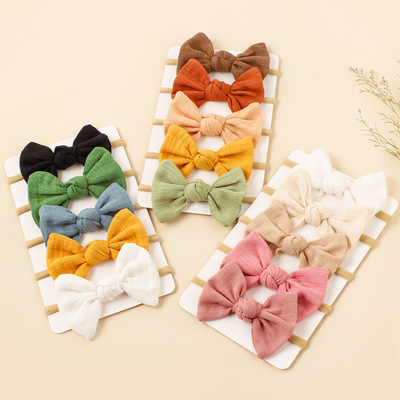绳 Children's hair rope accessories candy bows girl Headwear