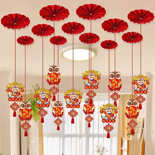 2026 Год Лошади Новый Год Новое Украшение Персонажа Фортуны Весенний Фестиваль Новогодний Подвеска Подвеска Гостиная Торговый Центр Внутренняя Сцена Макет