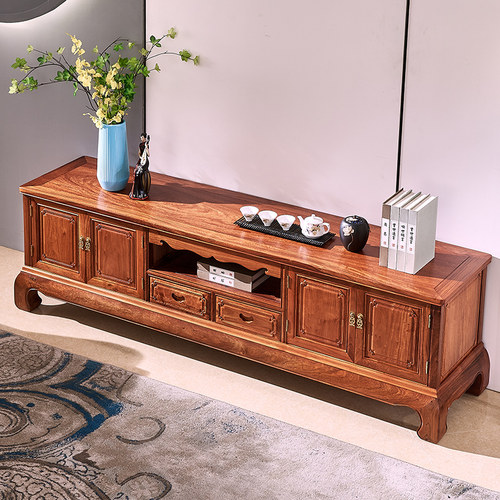 花梨木客厅新中式风影视柜