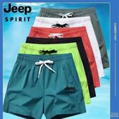 新款 速干三分裤 男运动短裤 JEEP吉普夏季 男潮外穿宽松休闲透气短裤