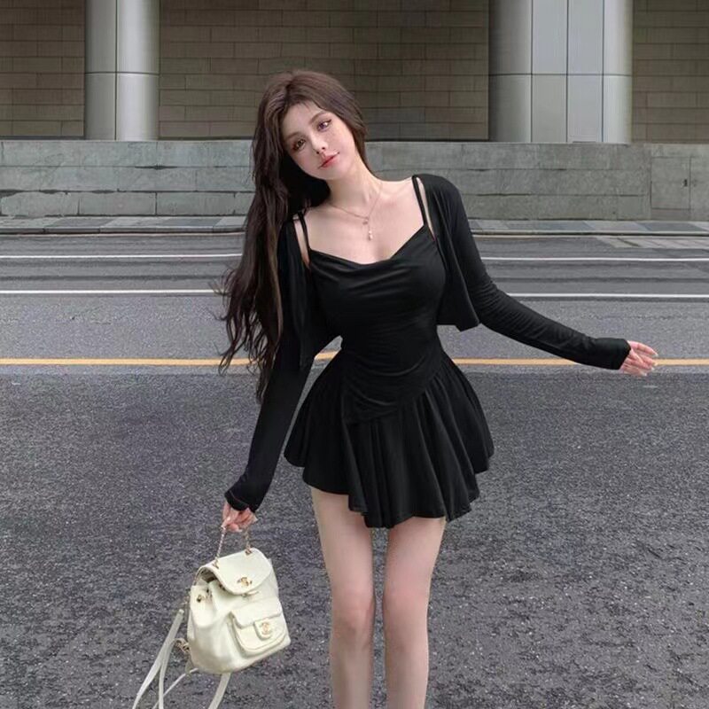 纯欲辣妹风显瘦气质三件套防晒+