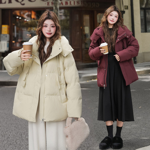 加肥特大码羽绒服女冬季300胖mm200斤新款显瘦宽松中长款孕妇外套