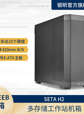 银昕SETA H2全塔AI机箱(多硬盘位多显卡/420mm水冷/Type-C/E-ATX)