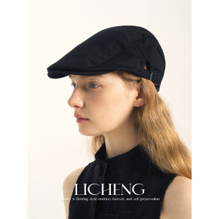 复古雅痞立体可调节报童帽女百搭前进帽潮辣妹风造型鸭舌帽 礼诚