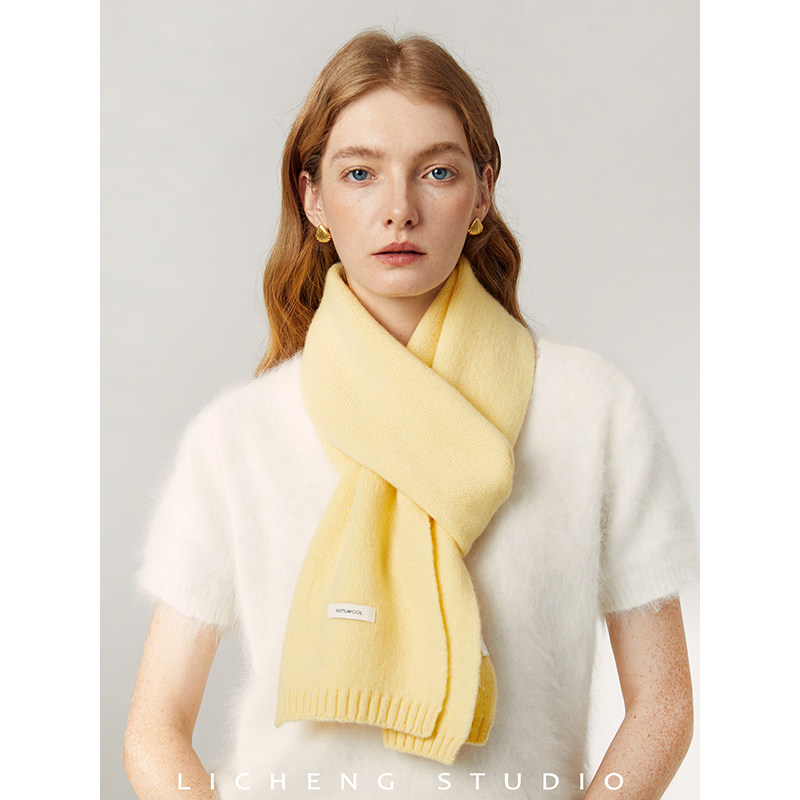 礼诚 蓬松质感 全羊毛围巾女冬季2025新款加厚纯色保暖针织围脖,服饰配件/皮带/帽子/围巾,围巾/丝巾/披肩,淘宝优惠券,粉丝福利购,淘宝优惠卷