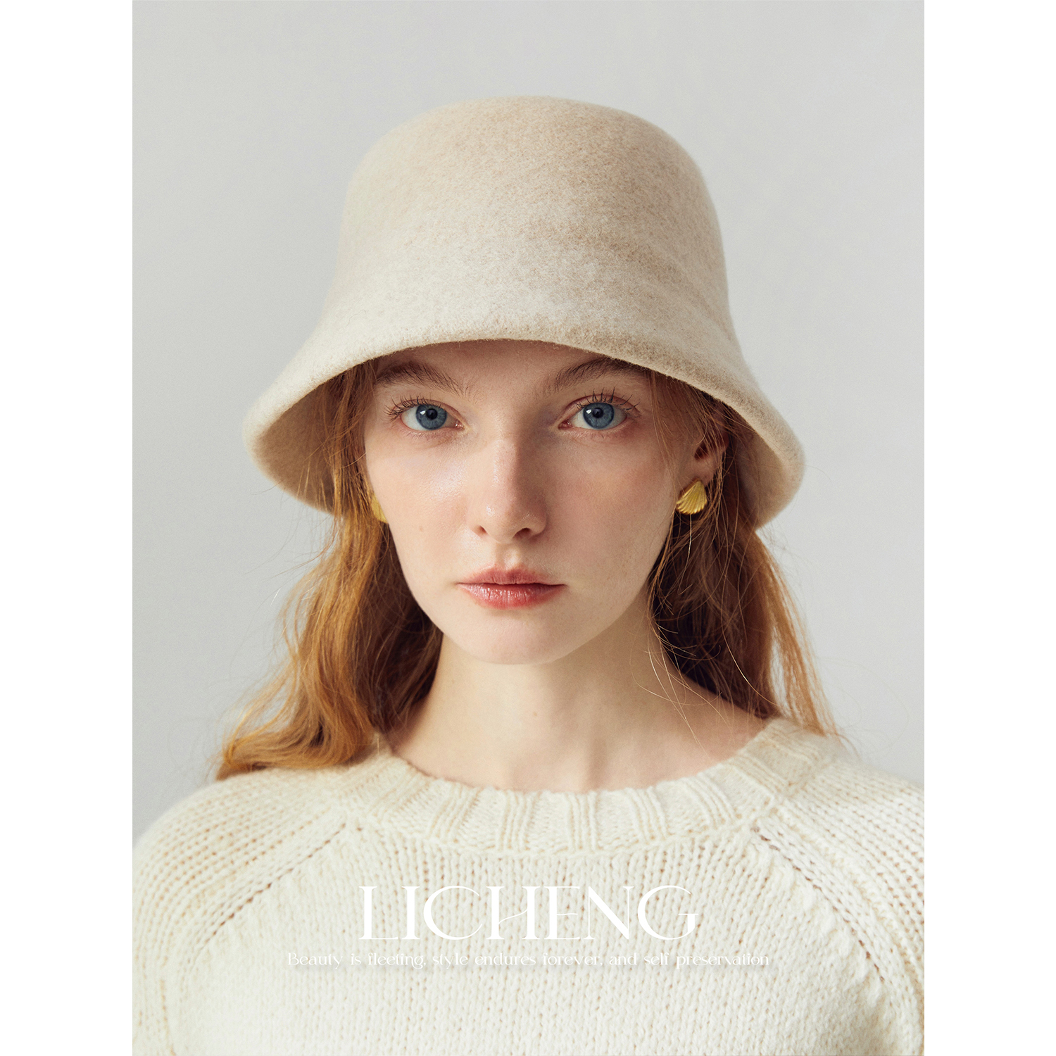 礼诚澳洲羊毛高品质盆帽男女通用