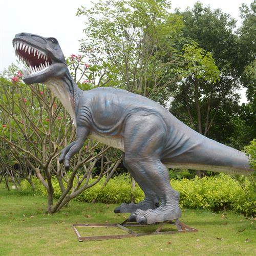 大型仿真恐龙雕塑模型玻璃钢户外霸王龙动物游乐公园景区装饰摆件