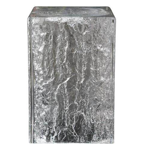 定制水晶透明环氧树脂墩子坐凳边几雕塑摆件亚克力茶凳装饰品凳子