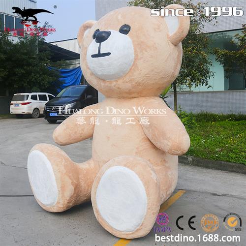 仿真动物模型制作工厂超萌可爱泰迪熊毛绒玩具可动可叫互动娱乐