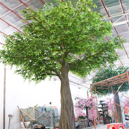 厂家供应仿真古树装饰榕树餐厅酒店造景室内户外造型树木装饰道具