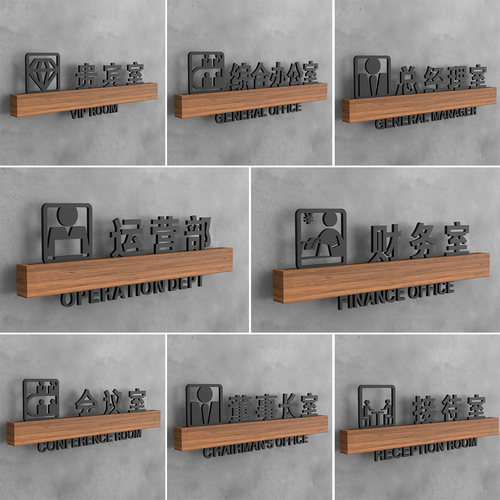 办公室门牌可更换科室牌不锈钢