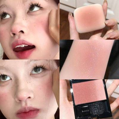 渐变色腮红盘自带细闪高光