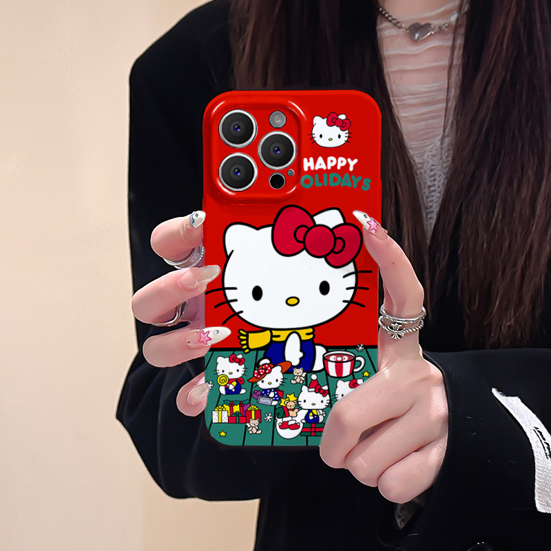 圣诞hellokitty适用iphone15promax苹果14新款13全包mini防摔xr凯蒂猫趣味小众高级感12菲林8plus11手机壳女,3C数码配件,手机保护套/壳,淘宝优惠券,粉丝福利购,淘宝优惠卷