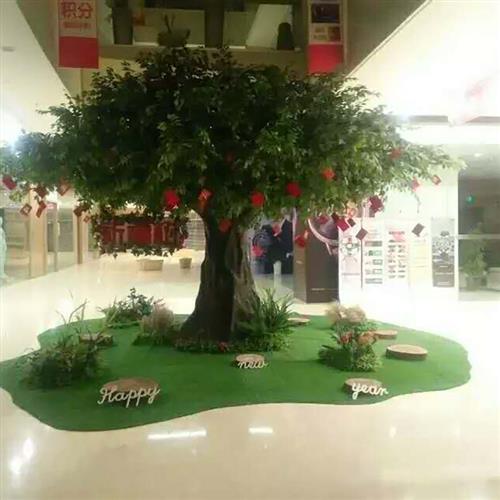 厂家供应仿真古树装饰榕树餐厅酒店造景室内户外造型树木装饰道具