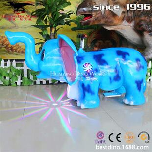 公园商场游乐园互动乘骑大象电瓶电动小车互动卡通玩具车制作工厂