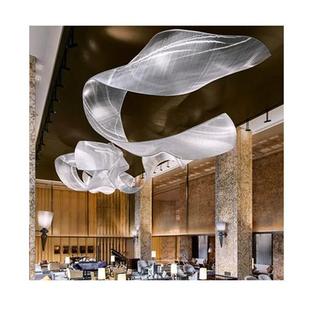 酒店大堂吊灯宴会厅工程水晶会所商场售楼部沙盘大型飘带定制灯具