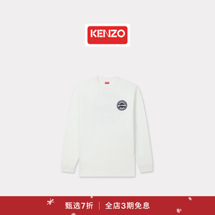 KENZO 25秋冬新品 男士 T恤衫 首降 字母logo图案长袖 新年 新品