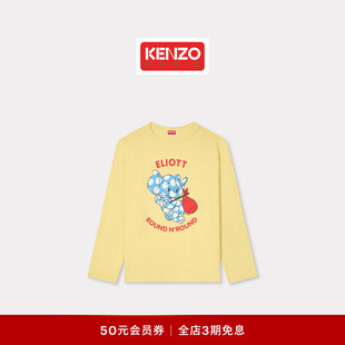 T恤衫 女士卡通图案长袖 26春夏新品 KENZO