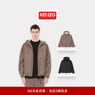 KENZO男士 2.0箱型可露丽连帽外套 海棠花BOKE