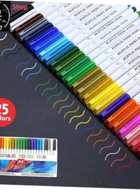 21/25 Color Permanent Acrylic Paint Marker Pens for Fabric C