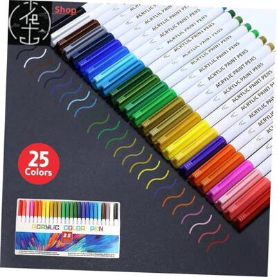 21/25 Color Permanent Acrylic Paint Marker Pens for Fabric C