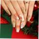Christmas Elk Manicure圣诞节麋鹿美甲可拆卸穿戴甲假指甲甲片