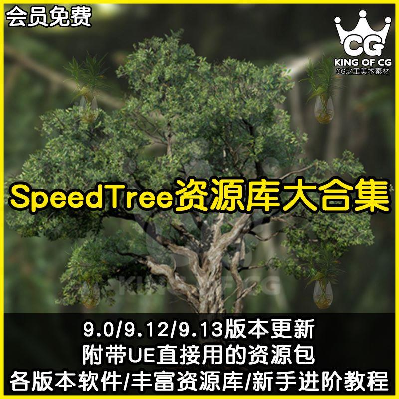speedtree软件树库教程虚幻引擎C4d/Unity/UE4/资源环境植物u3d