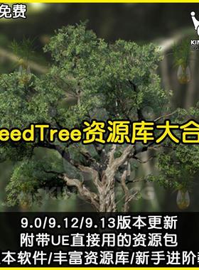 speedtree软件树库教程虚幻引擎C4d/Unity/UE4/资源环境植物u3d
