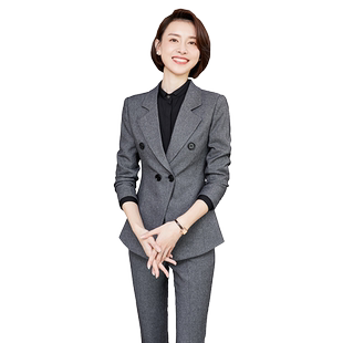 高端名媛职业套装春秋时尚气质女神范售楼部工作服高级感西装西服
