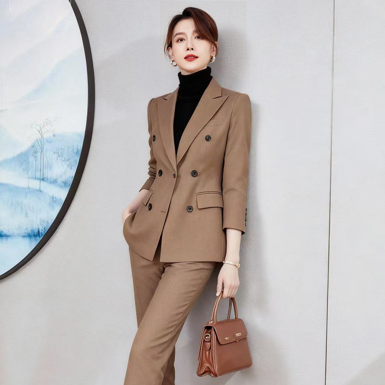 职业套装女秋冬新款西服西装套装气质时尚高端正装面试经理工作服