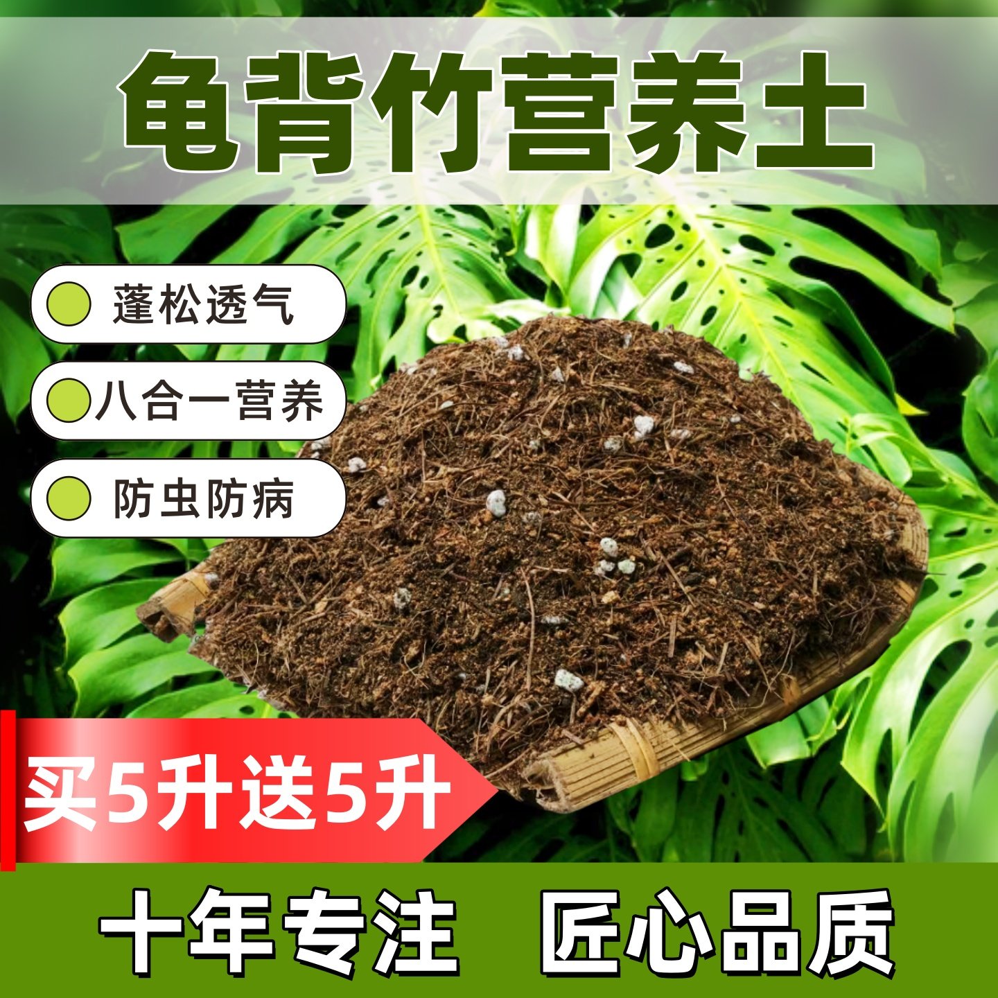龟背竹专用土营养土腐熟松针养花疏松透气优质家用种植盆栽酸性,鲜花速递/花卉仿真/绿植园艺,家庭园艺肥料,淘宝优惠券,粉丝福利购,淘宝优惠卷