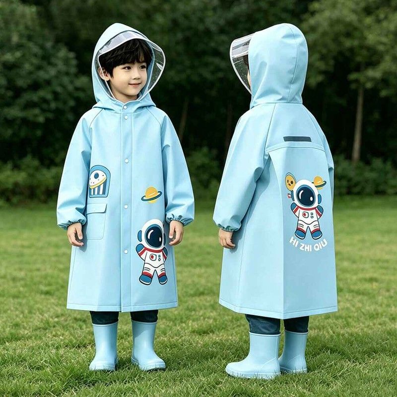 儿童雨衣2026新款小学生男女小孩防暴雨长款雨披带书包位上学专用