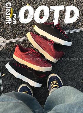 PVB*25FW“无序系列”本命年红色板鞋 美式街头潮男百搭休闲鞋