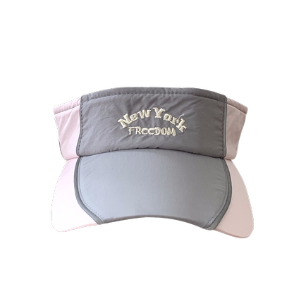 2024款夏季空顶遮阳帽子女运动防晒遮阳高尔夫拼色无顶鸭舌太阳帽